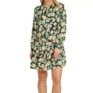 Who what wear Floral Long Sleeve Dress Size S